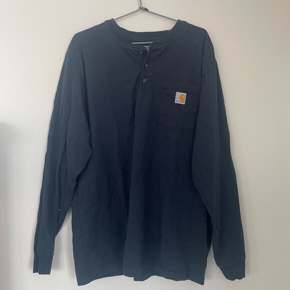 Carhartt Other - Carhartt® Long Sleeve Henley T-Shirt Size Large Loose Fit